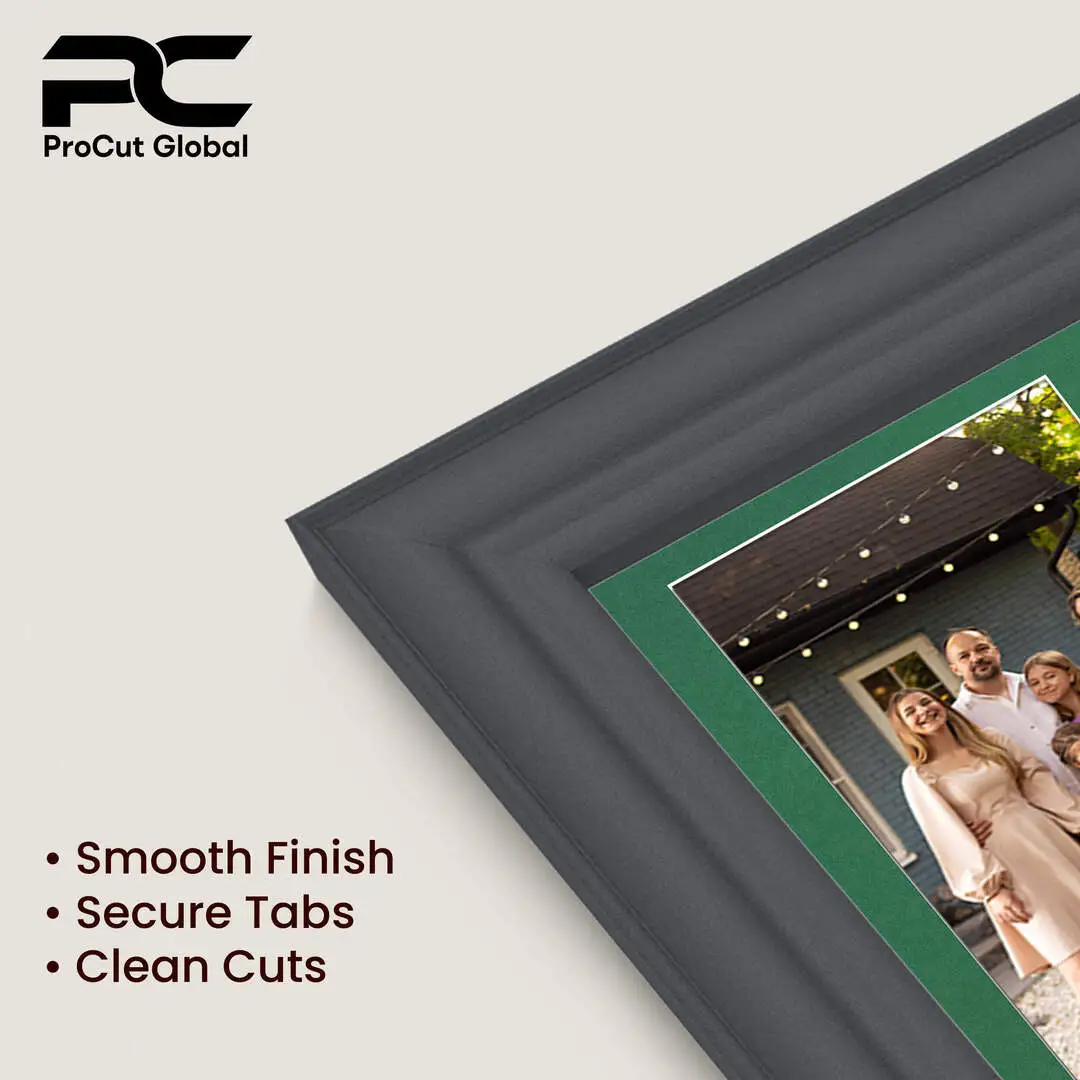 16x8" Dark Grey Classic Multi Aperture Photo Frame - Fits 7x5" (x3) Photos | Collage Frame thumbnail 7