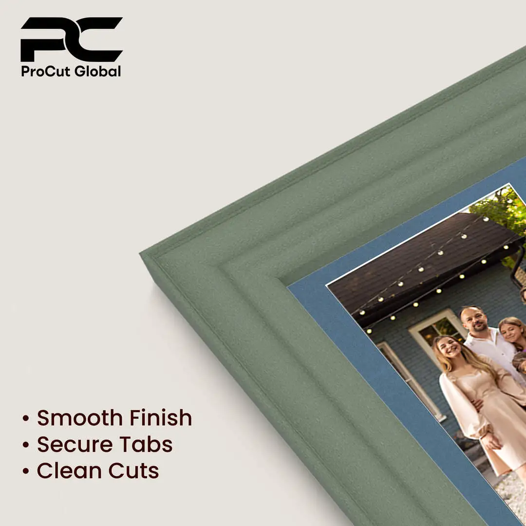 16x8" Classic Green Multi Aperture Photo Frame - Fits 7x5" (x3) Photos | Collage Frame thumbnail 7