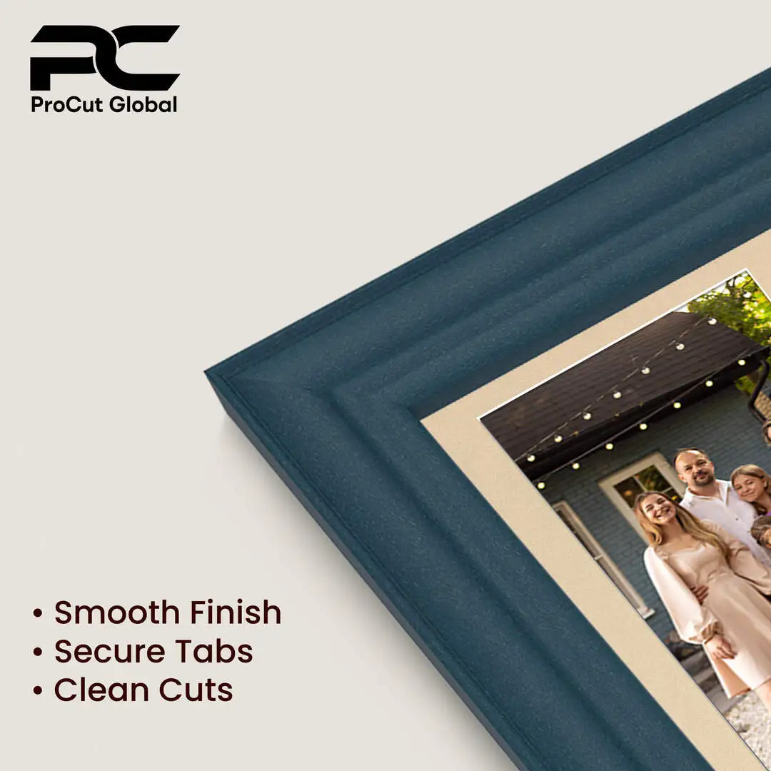 16x8" Classic Navy Blue Multi Aperture Photo Frame - Fits 7x5" (x3) Photos | Collage Frame thumbnail 7