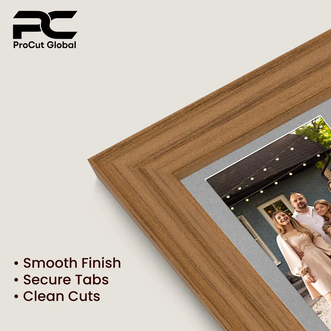 16x8" Classic Oak Multi Aperture Photo Frame - Fits 7x5" (x3) Photos | Collage Frame thumbnail 7