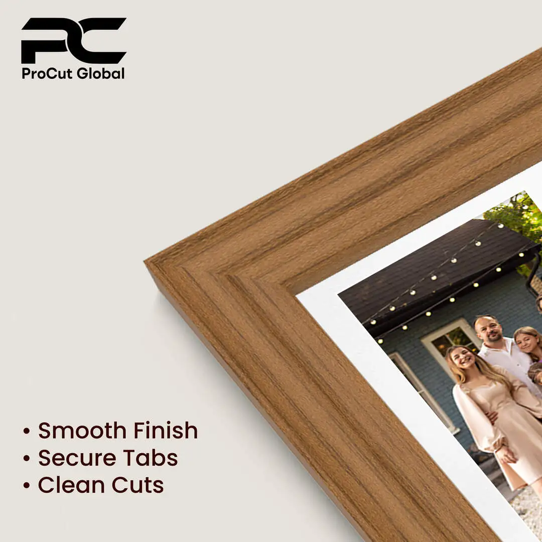 16x8" Oak Classic Multi Aperture Photo Frame Holds 7x5" (x3) Photos With Ice White Mount | Modern Collage Frame thumbnail 7
