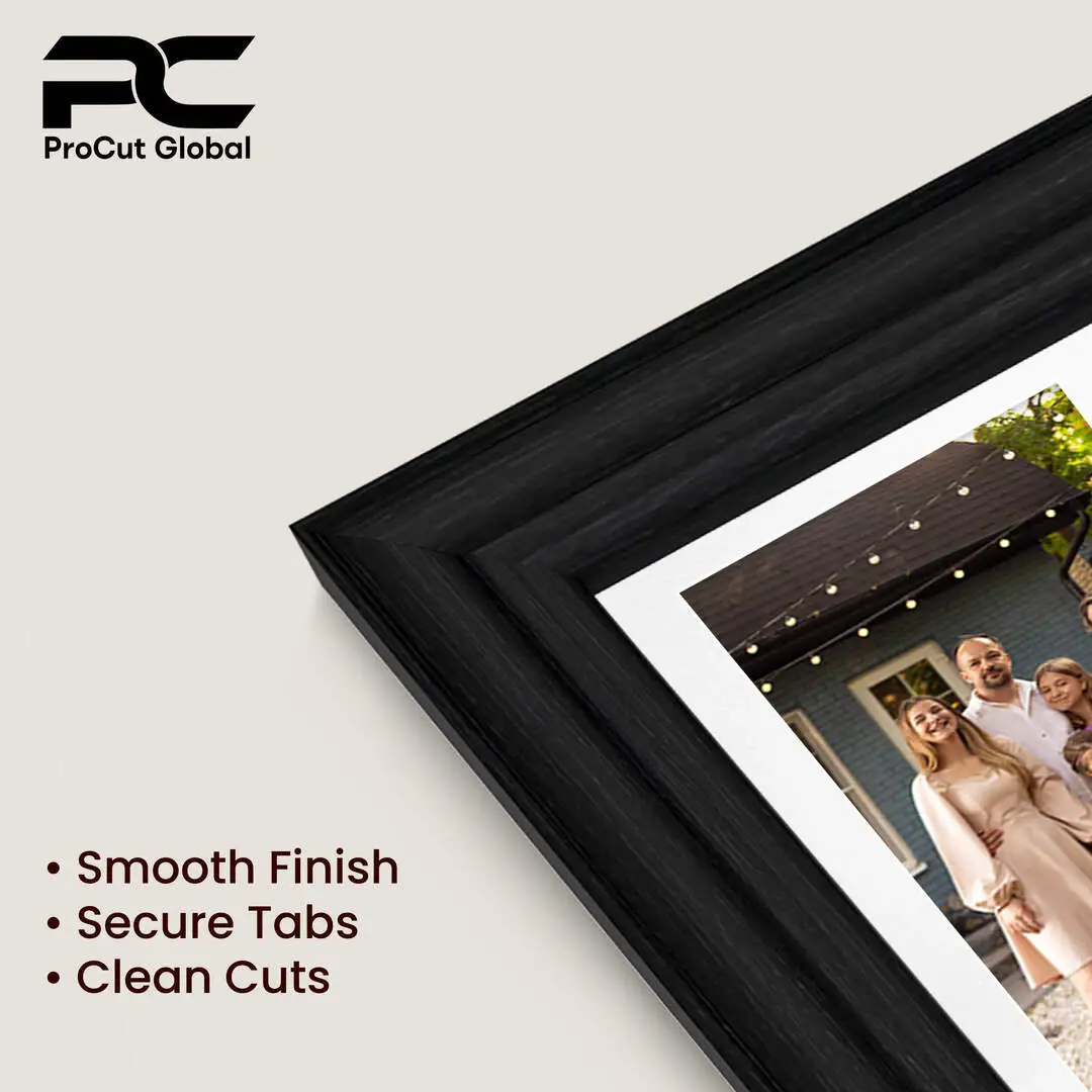 20x14" Classic Black Multi Aperture Photo Frame - Fits A4 (x2) Photos | Collage Frame thumbnail 7