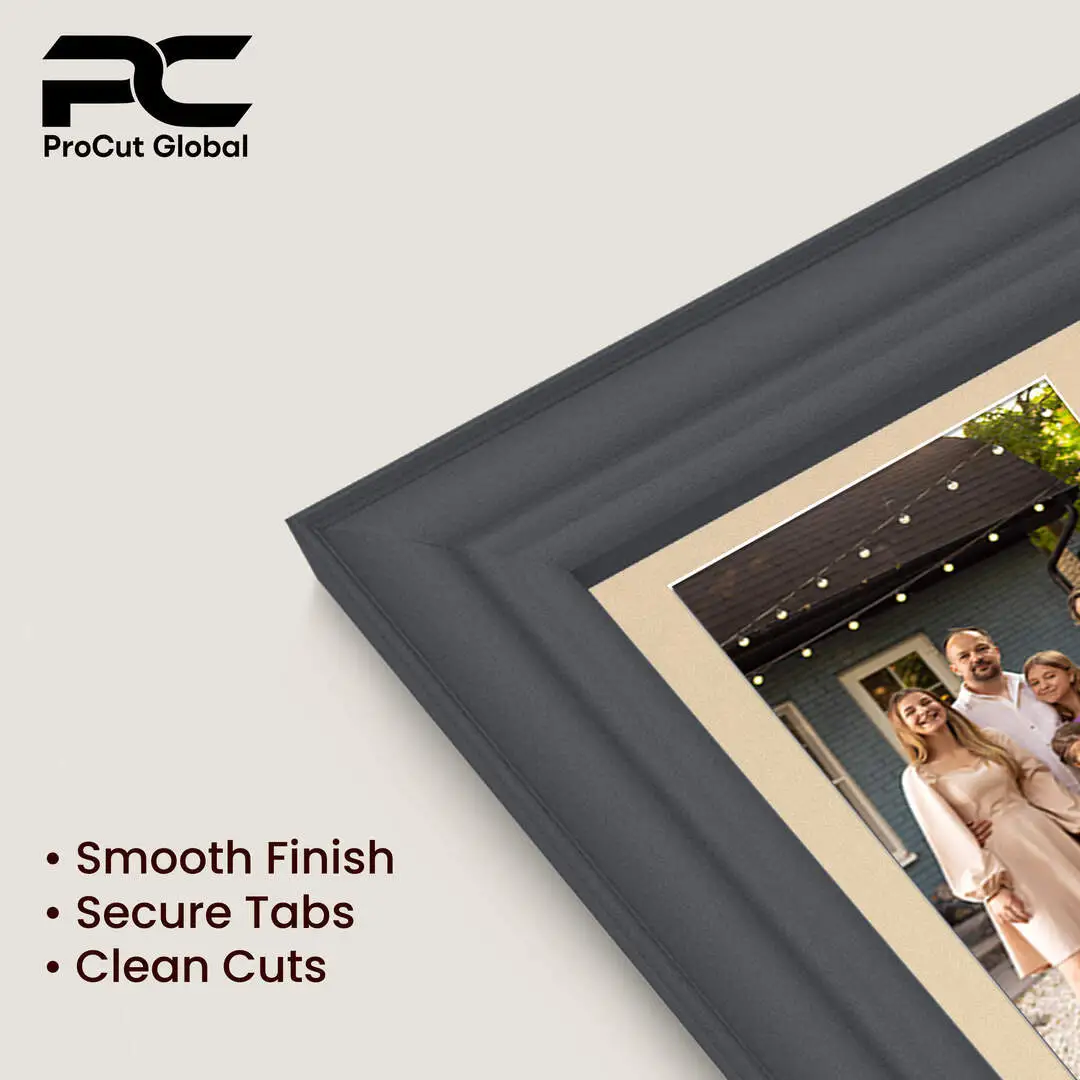 20x14" Dark Grey Classic Multi Aperture Photo Frame - Fits A4 (x2) Photos | Collage Frame thumbnail 7