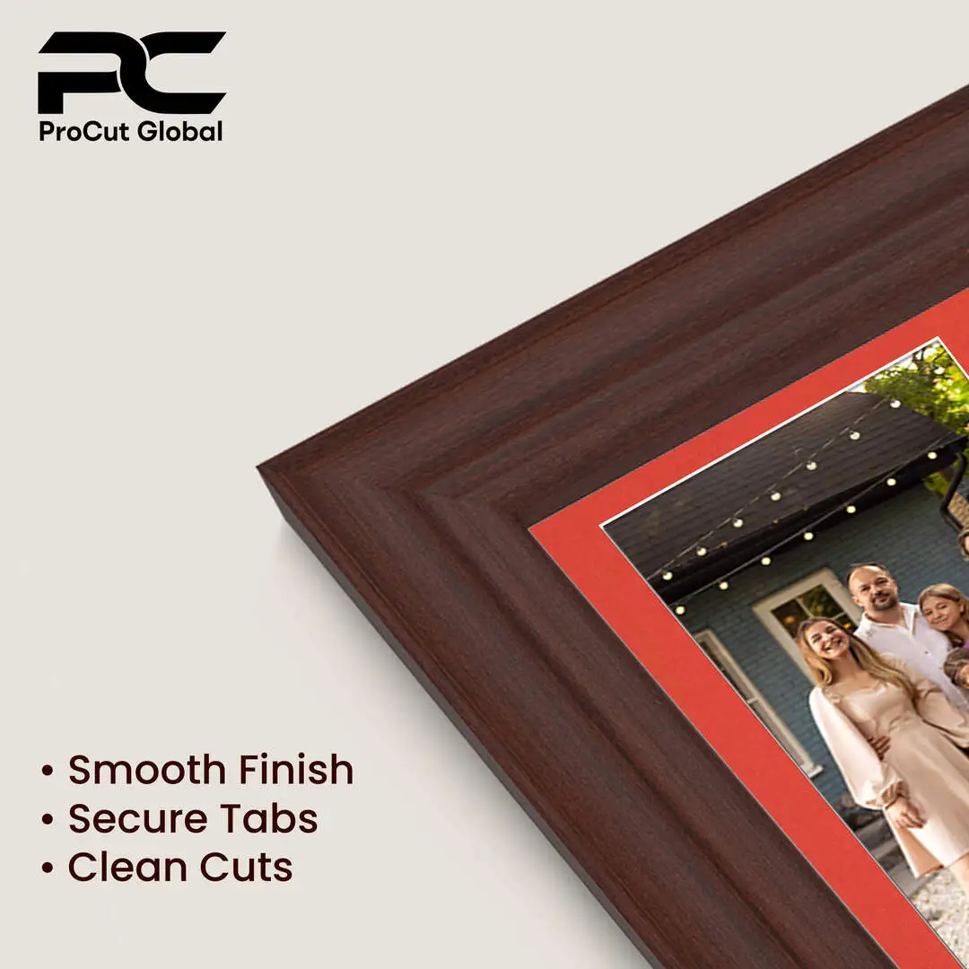 20x14" Rose Wood Classic Multi Aperture Photo Frame - Fits A4 (x2) Photos | Collage Frame thumbnail 7
