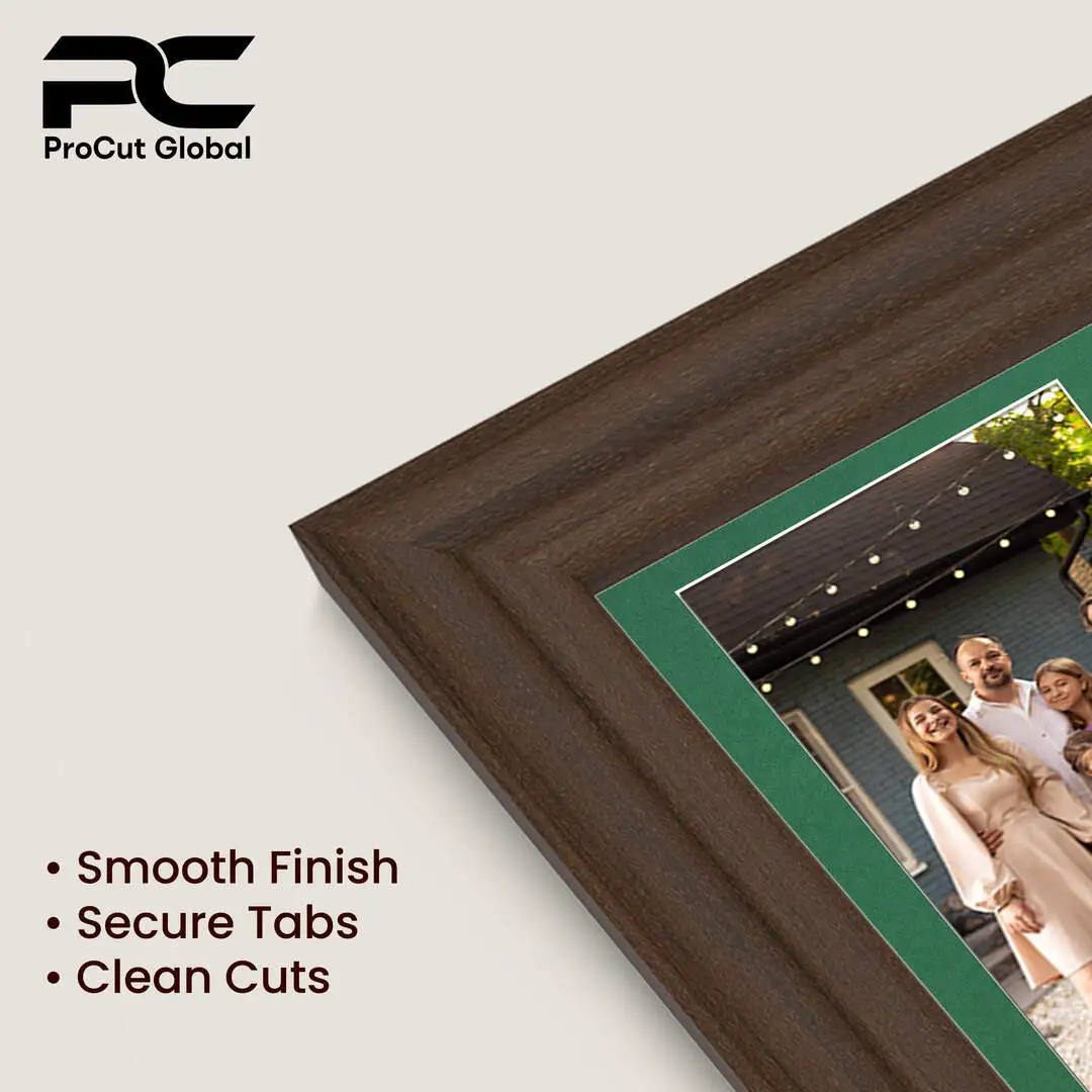 20x14" Walnut Classic Multi Aperture Photo Frame - Fits A4 (x2) Photos | Collage Frame thumbnail 7