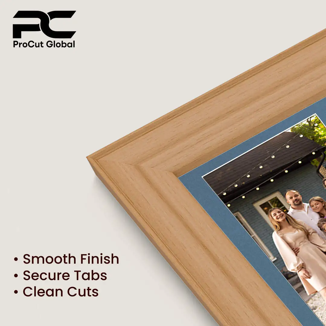 26x8" Country Pine Classic Multi Aperture Photo Frame - Fits 6x4" (x5) Photos | Collage Frame thumbnail 7