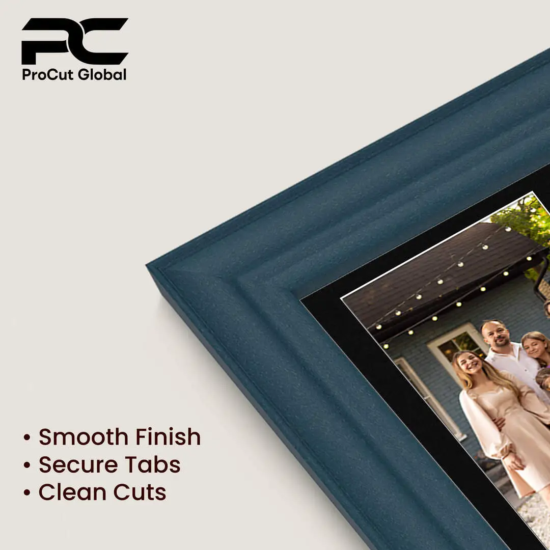 26x8" Classic Navy Blue Multi Aperture Photo Frame - Fits 6x4" (x5) Photos | Collage Frame thumbnail 7