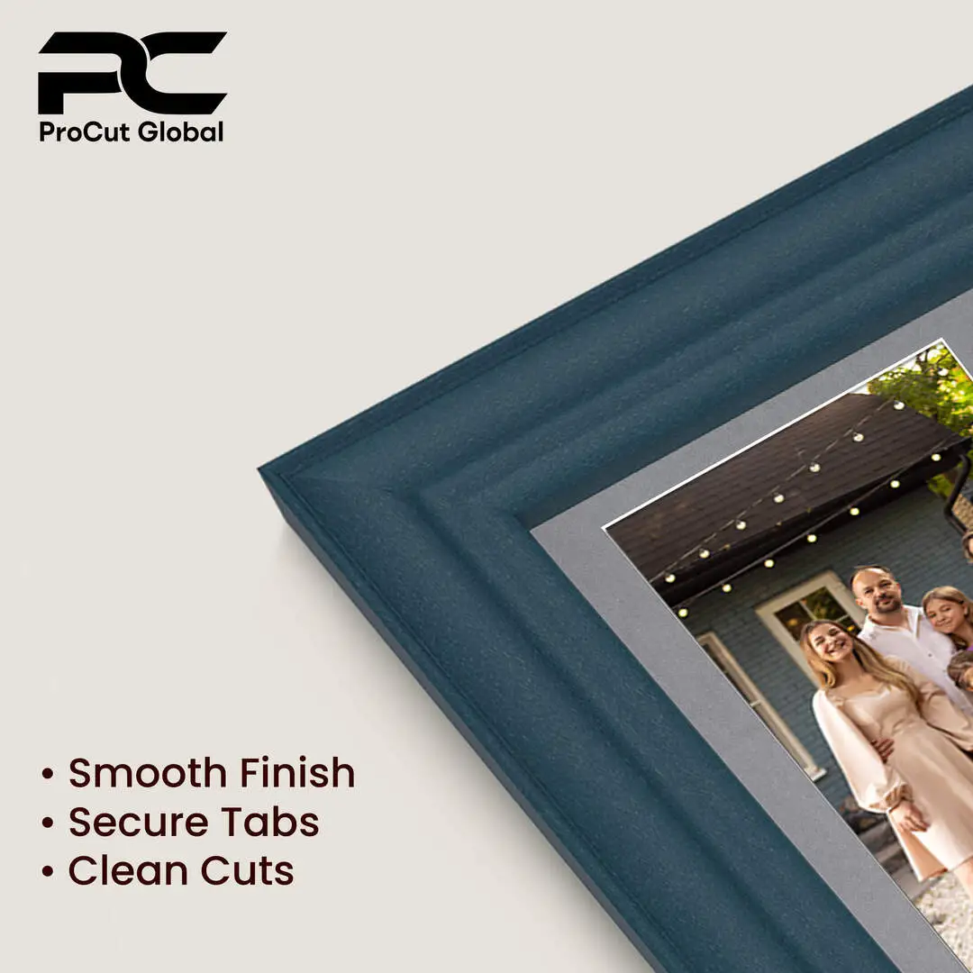 26x8" Navy Blue Classic Multi Aperture Photo Frame - Fits 6x4" (x5) Photos | Collage Frame thumbnail 7
