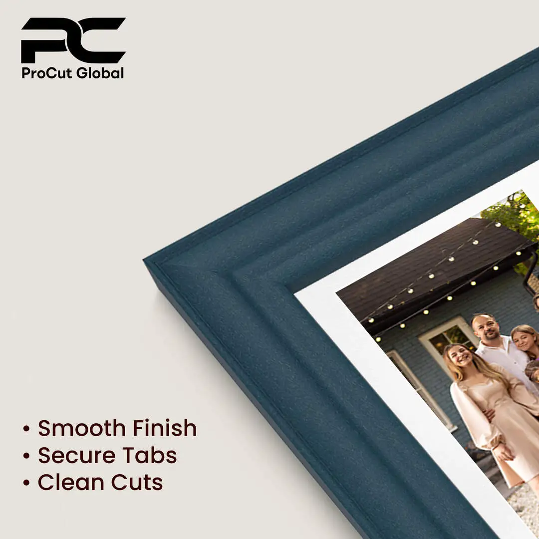 26x8" Navy Blue Classic Multi Aperture Photo Frame - Fits 6x4" (x5) Photos | Collage Frame thumbnail 7