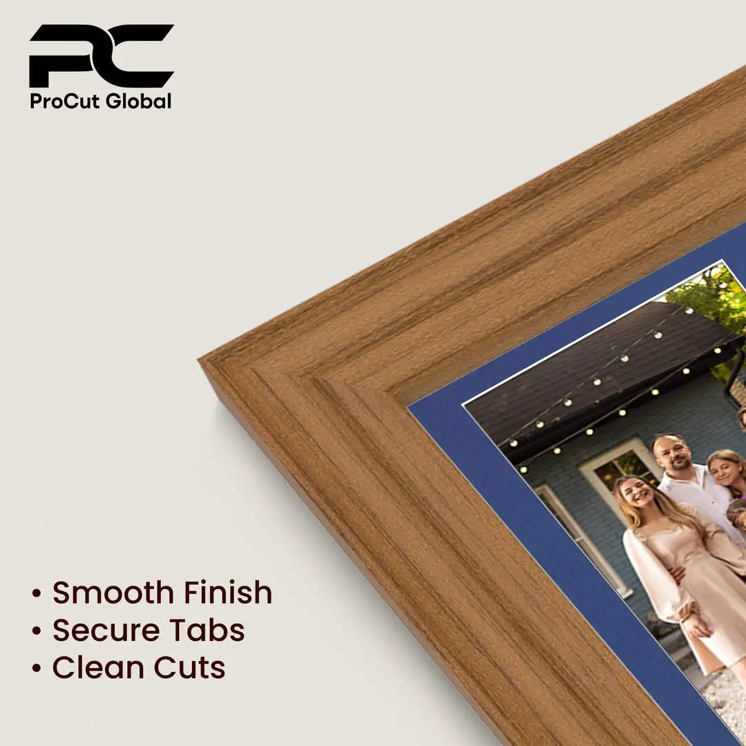 26x8" Classic Oak Multi Aperture Photo Frame - Fits 6x4" (x5) Photos | Collage Frame thumbnail 7