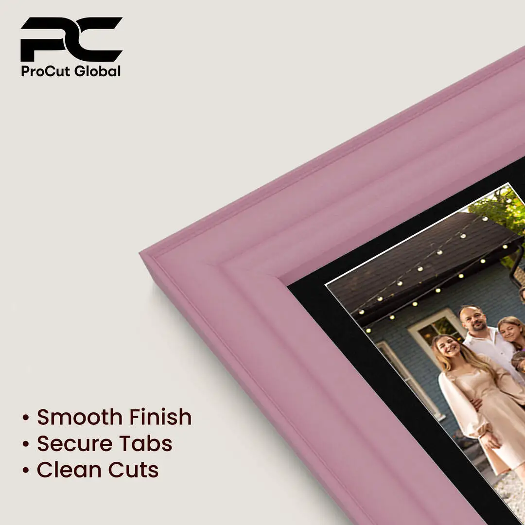 26x8" Classic Pastel Pink Multi Aperture Photo Frame - Fits 6x4" (x5) Photos | Collage Frame thumbnail 7