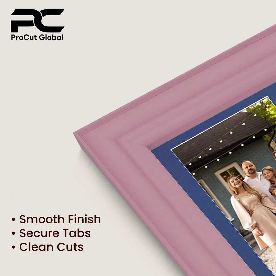26x8" Pastel Pink Classic Multi Aperture Photo Frame - Fits 6x4" (x5) Photos | Collage Frame thumbnail 7