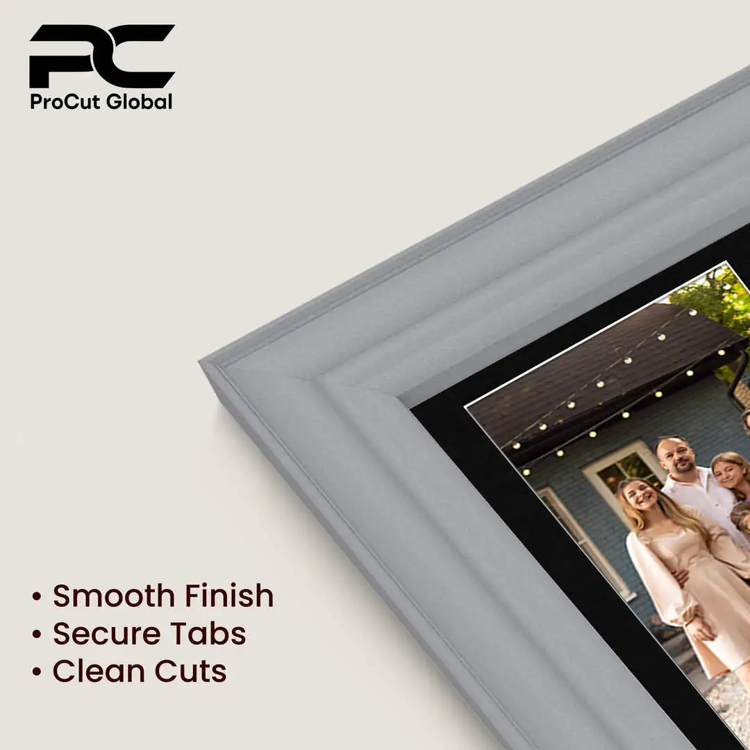 26x8" Silver Classic Multi Aperture Photo Frame - Fits 6x4" (x5) Photos | Collage Frame thumbnail 7