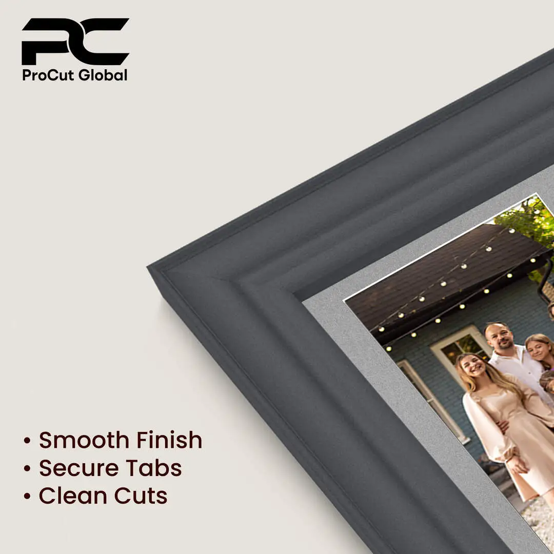 40x20cm Classic Dark Grey Multi Aperture Photo Frame - Fits 6x4" (x3) Photos | Collage Frame thumbnail 7
