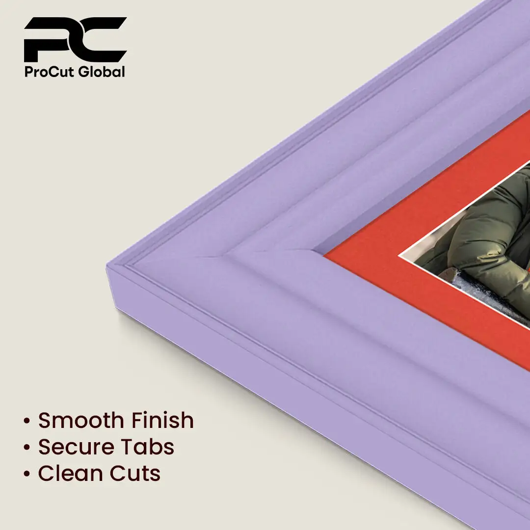 40x20cm Purple Classic Multi Aperture Photo Frame Holds 6x4" (x3) Photos With Poppy Red Mount | Modern Collage Frame thumbnail 7