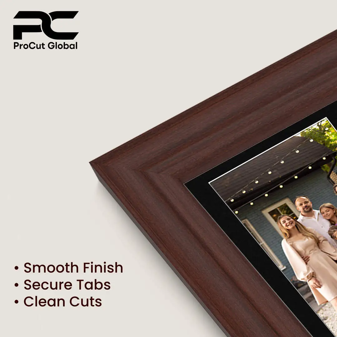 40x20cm Classic Rose Wood Multi Aperture Photo Frame - Fits 6x4" (x3) Photos | Collage Frame thumbnail 7
