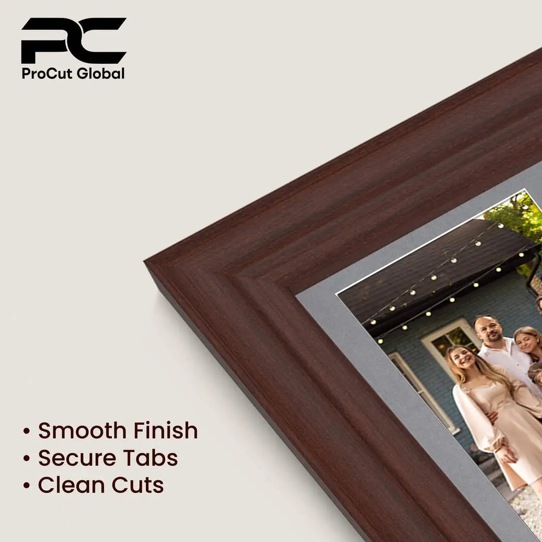 40x20cm Rose Wood Classic Multi Aperture Photo Frame - Fits 6x4" (x3) Photos | Collage Frame thumbnail 7