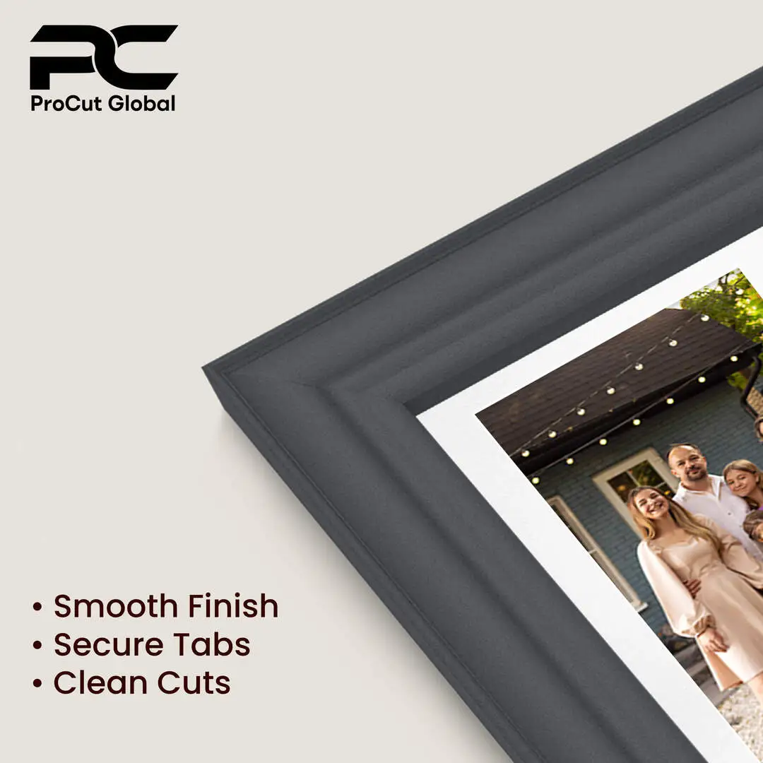 50x20cm Classic Dark Grey Multi Aperture Photo Frame - Fits 6x4" (x4) Photos | Collage Frame thumbnail 7