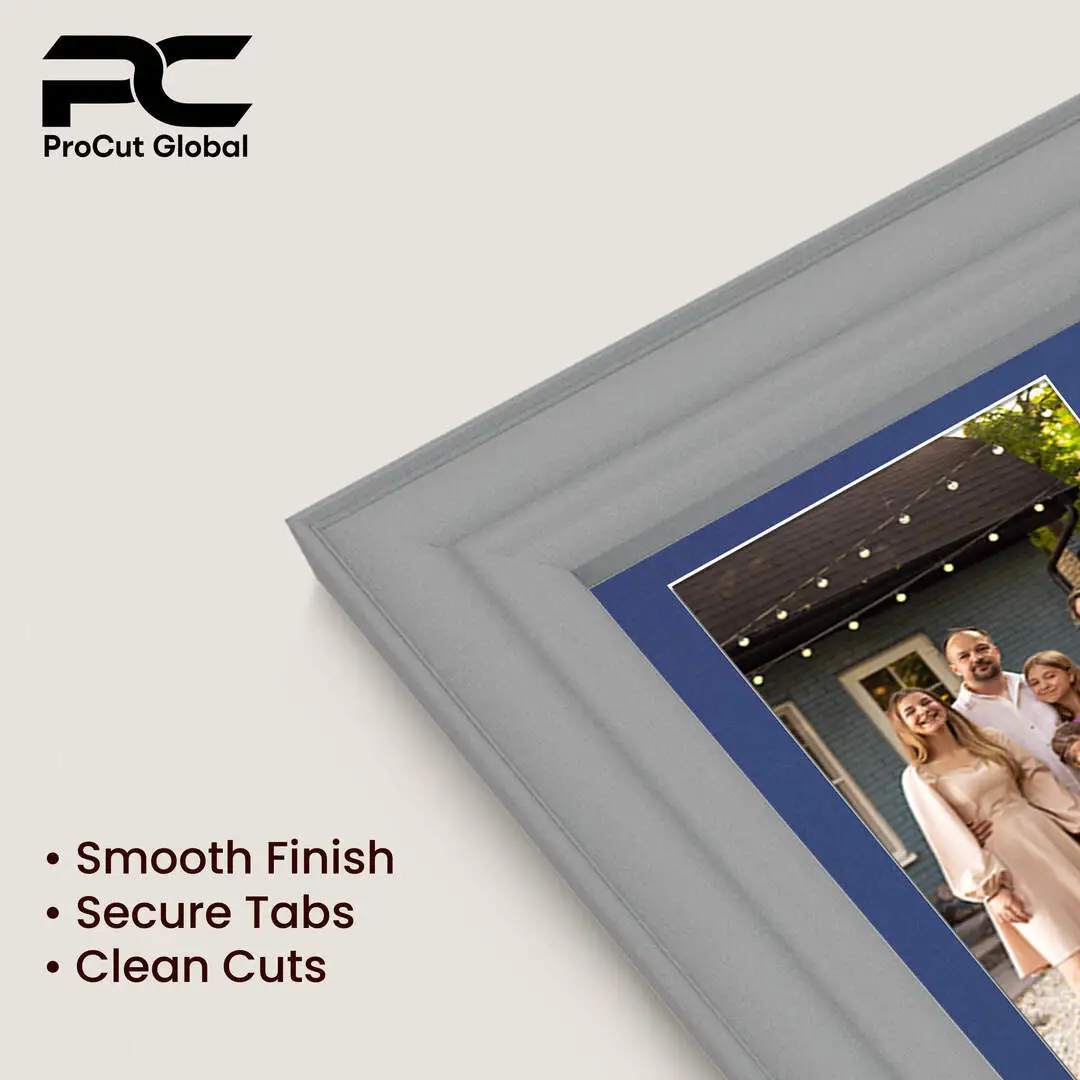 50x20cm Light Grey Classic Multi Aperture Photo Frame - Fits 6x4" (x4) Photos | Collage Frame thumbnail 7
