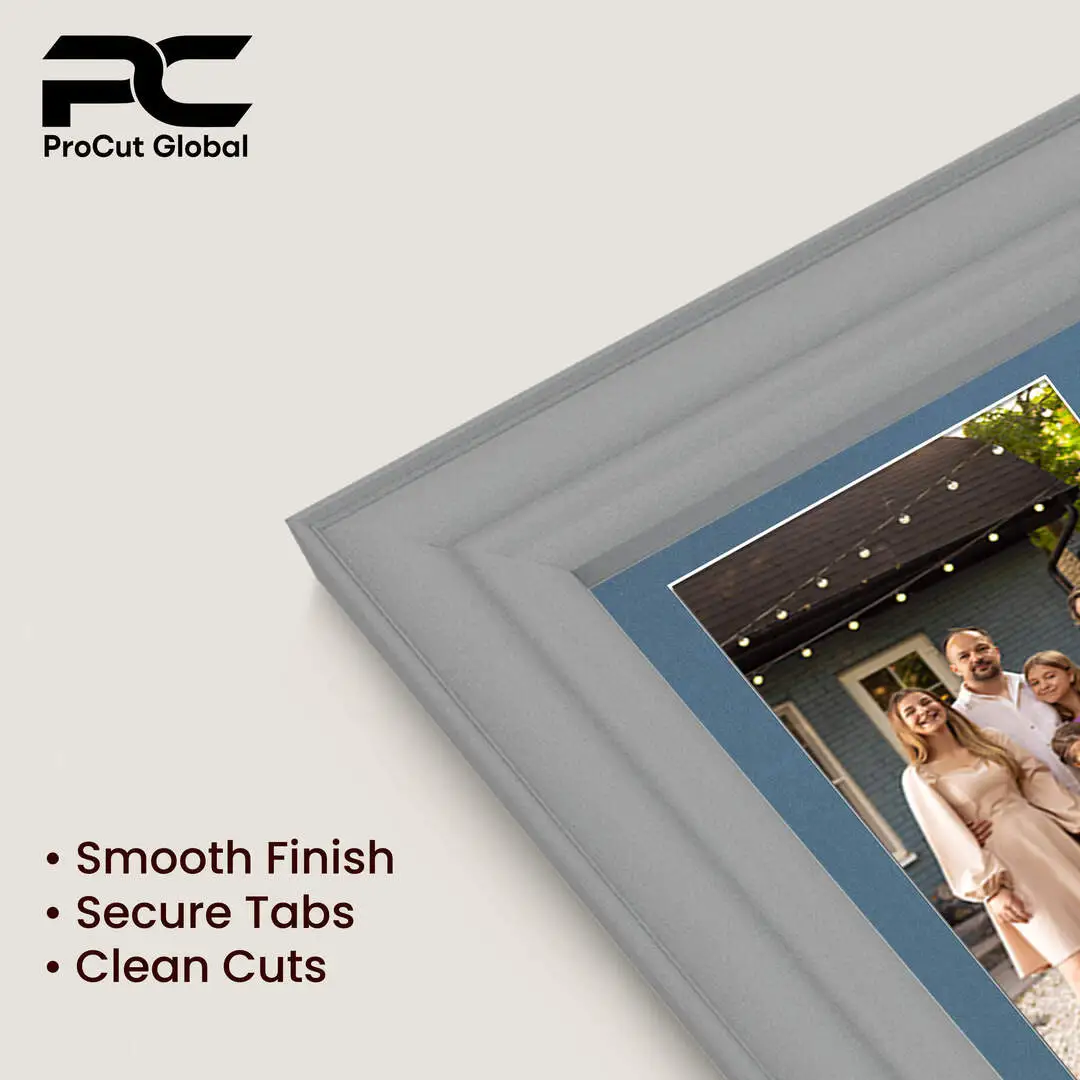 50x20cm Light Grey Classic Multi Aperture Photo Frame Holds 6x4" (x4) Photos With Pompador Mount | Modern Collage Frame thumbnail 7