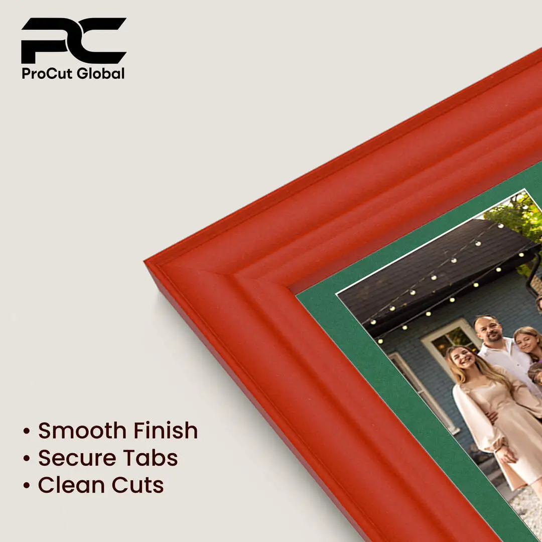 50x20cm Red Classic Multi Aperture Photo Frame - Fits 6x4" (x4) Photos | Collage Frame thumbnail 7