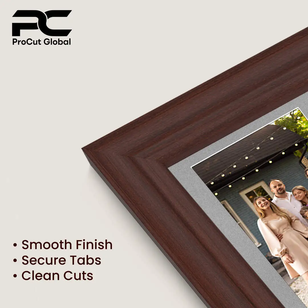 50x20cm Classic Rose Wood Multi Aperture Photo Frame - Fits 6x4" (x4) Photos | Collage Frame thumbnail 7