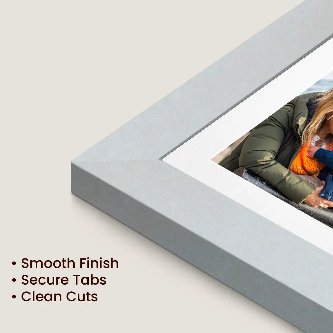16x8" Sleek Silver Multi Aperture Photo Frame - Fits 7x5" (x3) Photos | Collage Frame thumbnail 7