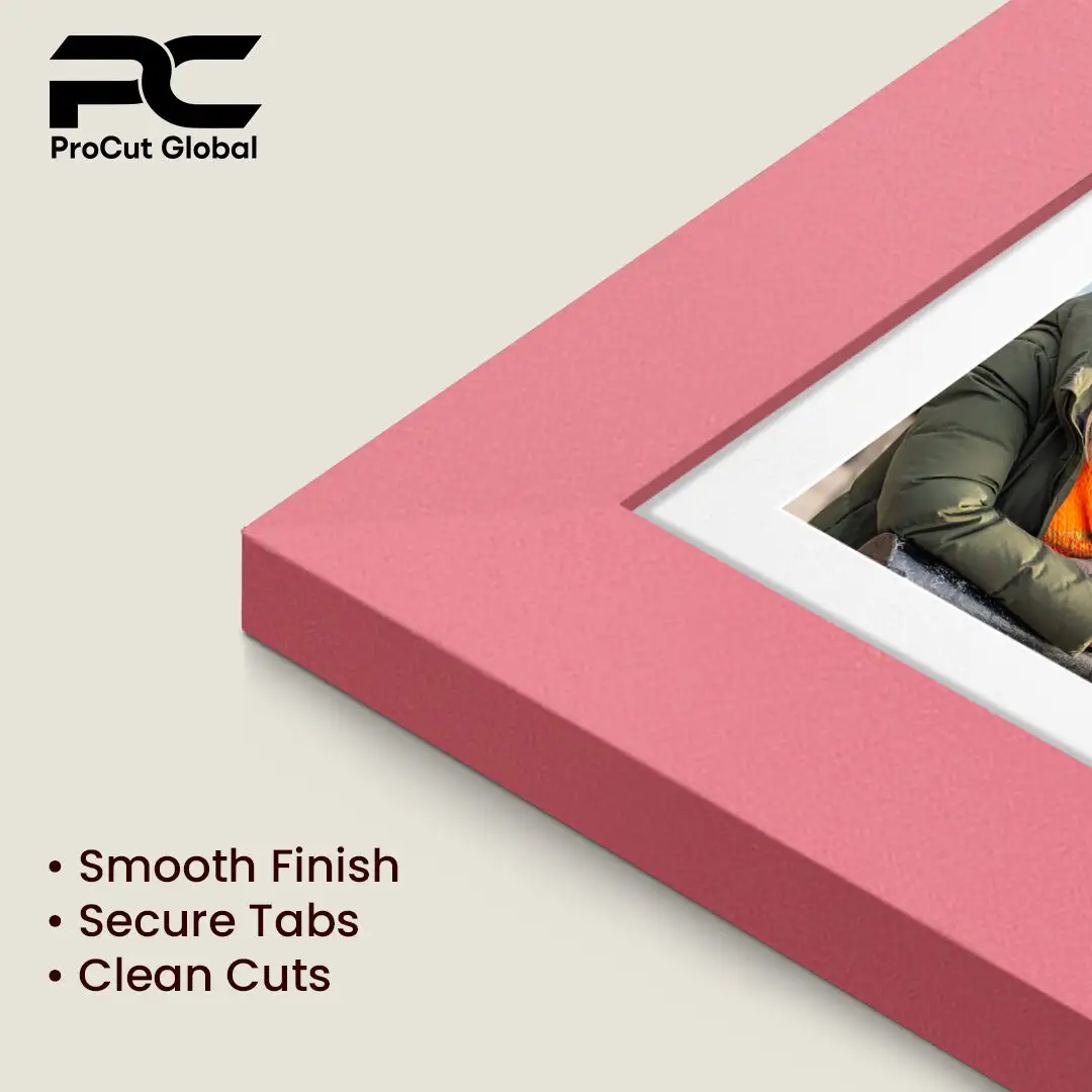 20x14" Sleek Pastel Pink Multi Aperture Photo Frame - Fits A4 (x2) Photos | Collage Frame thumbnail 7