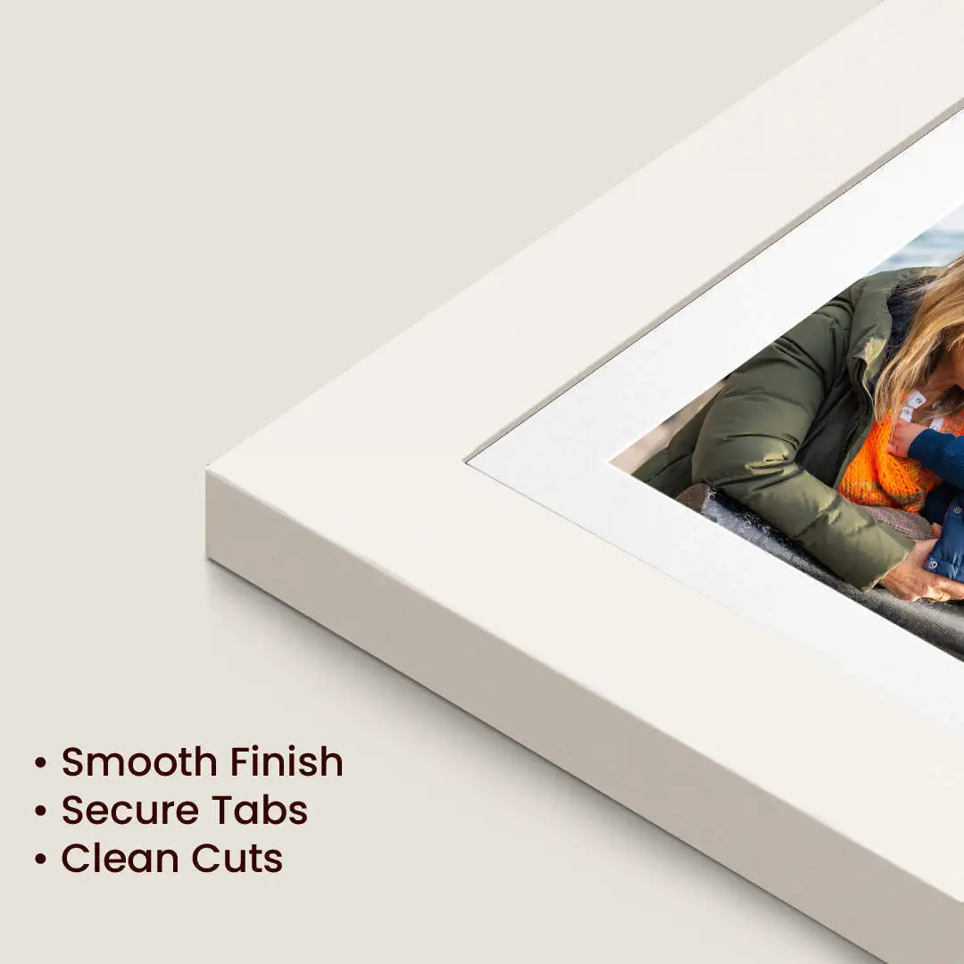 40x20cm Sleek White Multi Aperture Photo Frame - Fits 6x4" (x3) Photos | Collage Frame thumbnail 7