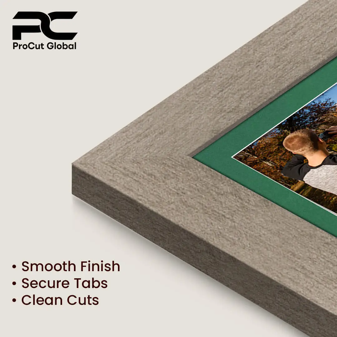 12x12" Aluminium Modern Multi Aperture Photo Frame Holds 6x4" (x4) Photos With Emerald (Green) Mount | Modern Collage Frame thumbnail 7
