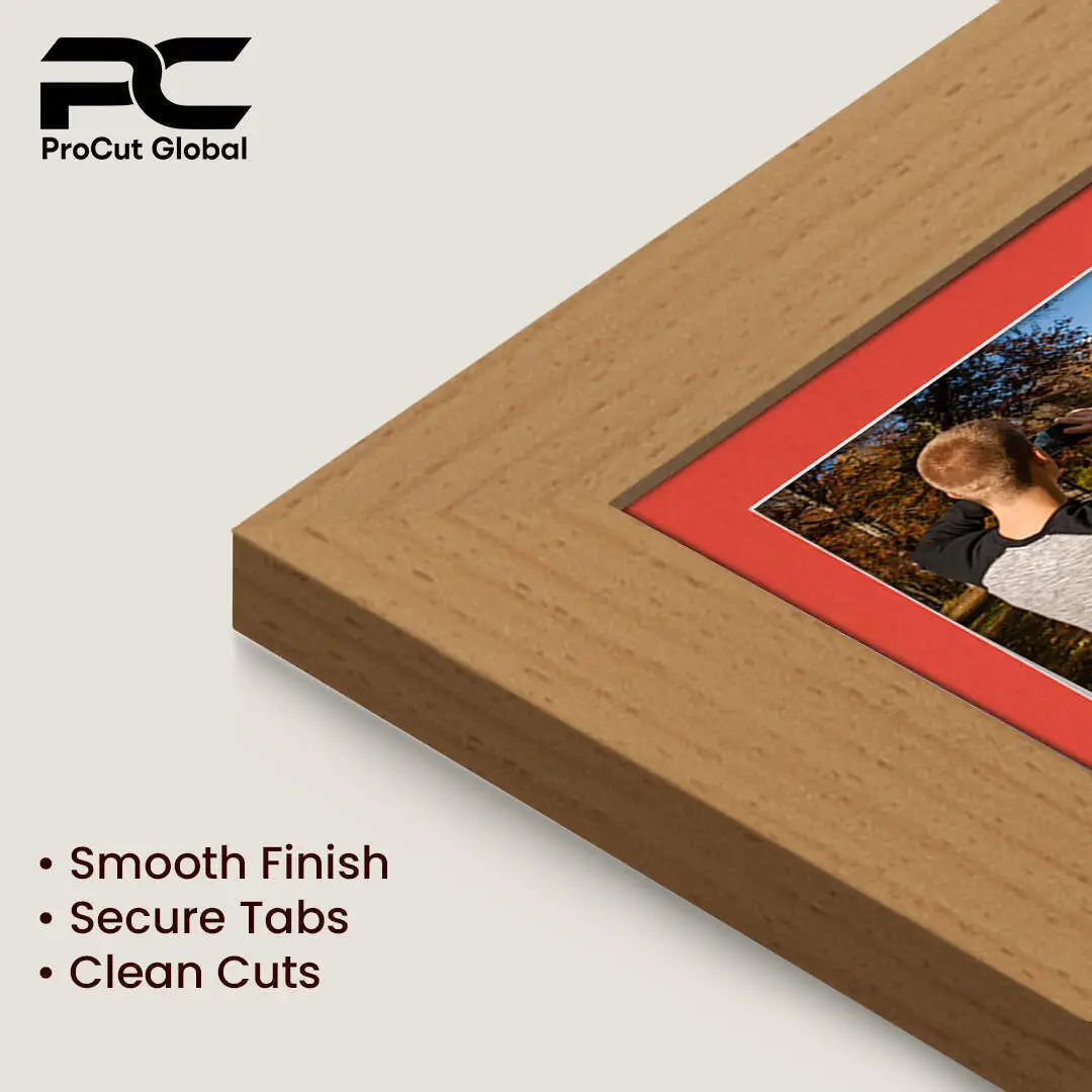 12x12" Country Pine Modern Multi Aperture Photo Frame - Fits 6x4" (x4) Photos | Collage Frame thumbnail 7