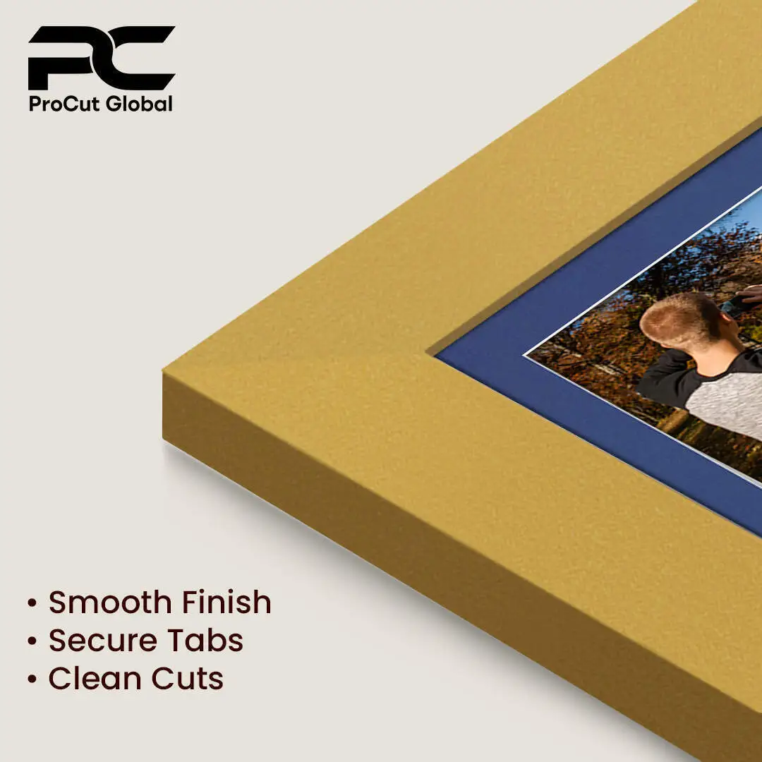 12x12" Mustard Yellow Modern Multi Aperture Photo Frame - Fits 6x4" (x4) Photos | Collage Frame thumbnail 7