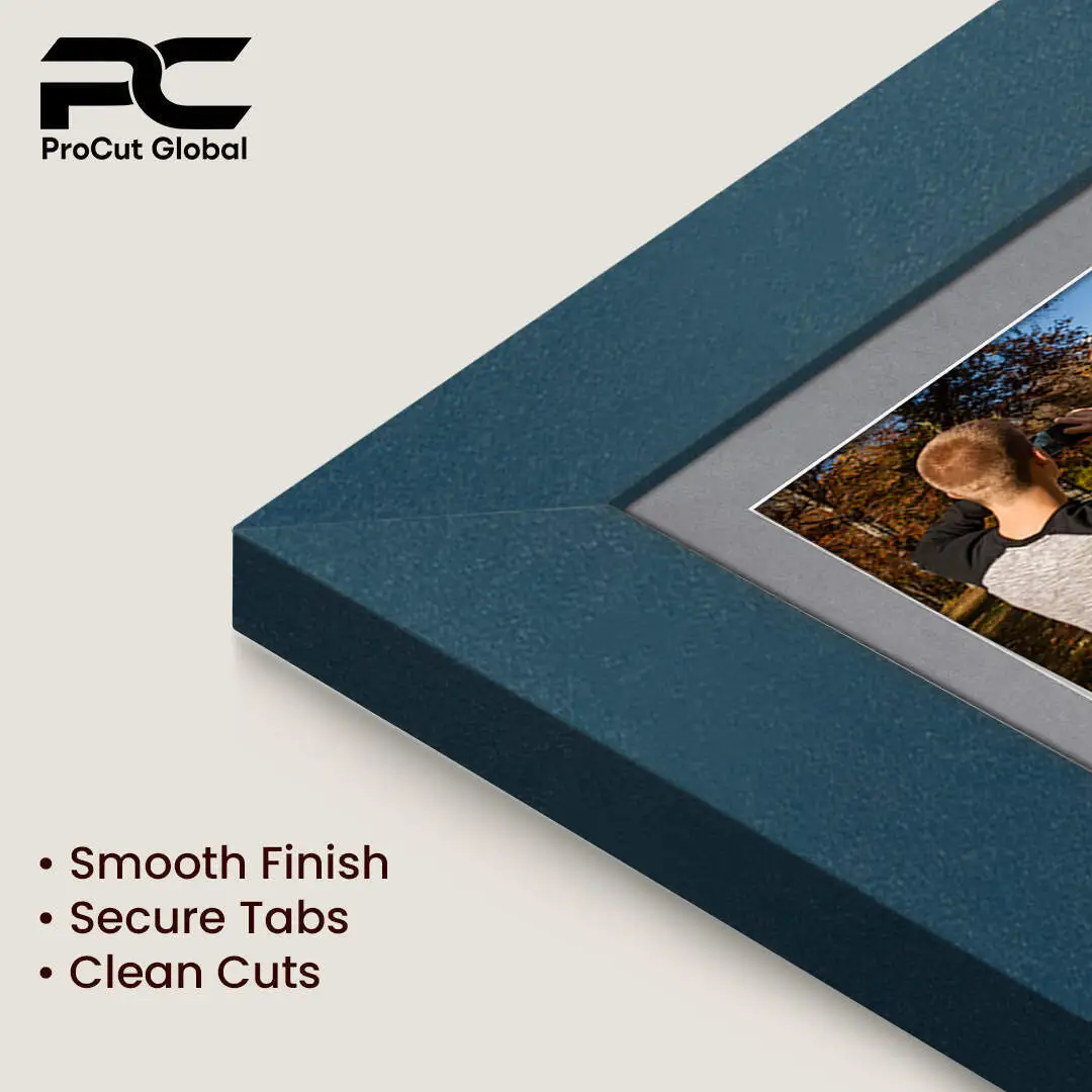 12x12" Navy Blue Modern Multi Aperture Photo Frame - Fits 6x4" (x4) Photos | Collage Frame thumbnail 7