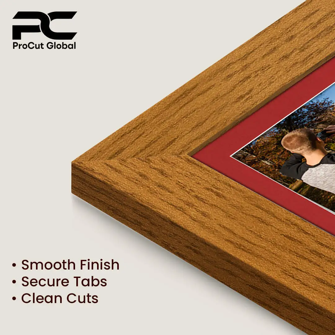 12x12" Modern Oak Multi Aperture Photo Frame - Fits 6x4" (x4) Photos | Collage Frame thumbnail 7