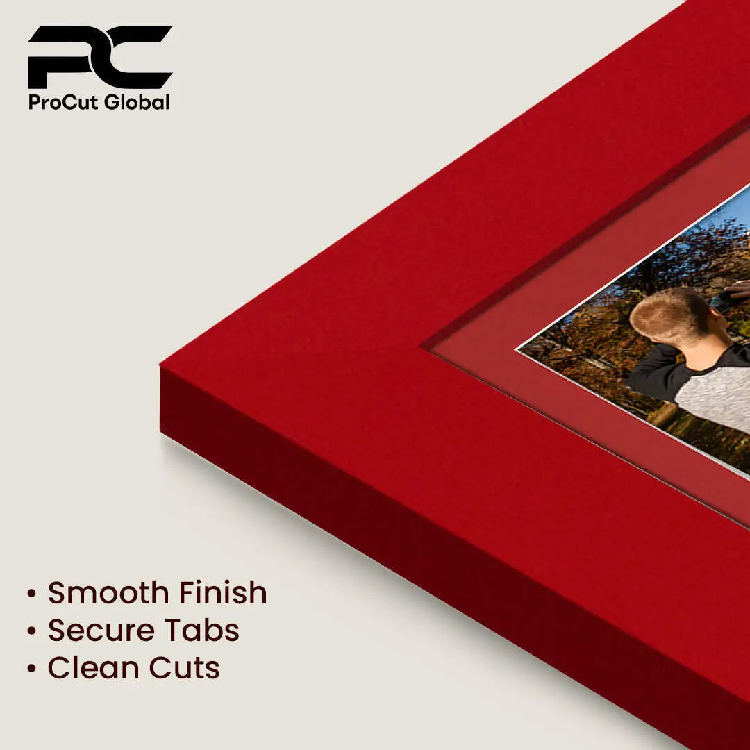 12x12" Modern Red Multi Aperture Photo Frame - Fits 6x4" (x4) Photos | Collage Frame thumbnail 7