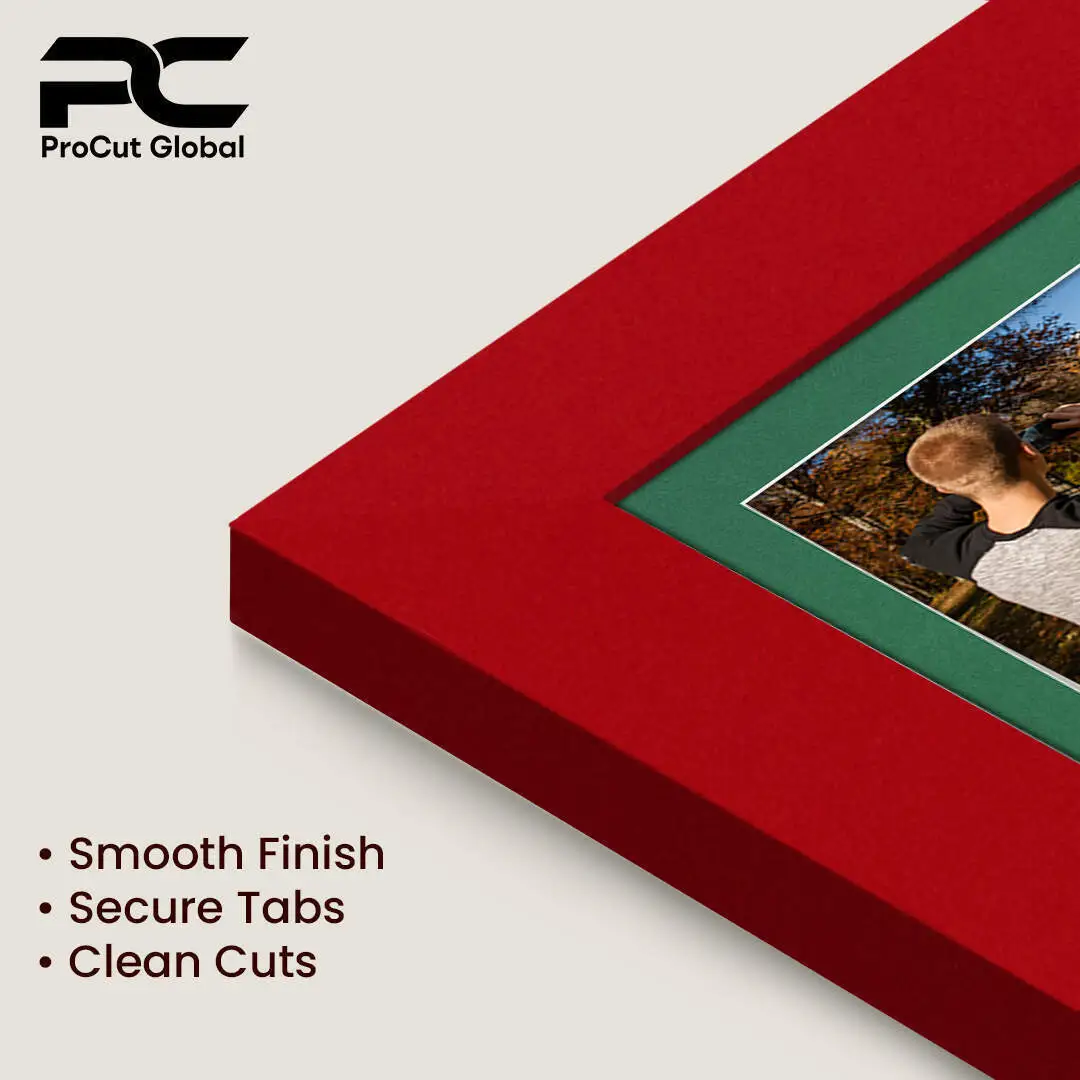 12x12" Modern Red Multi Aperture Photo Frame - Fits 6x4" (x4) Photos | Collage Frame thumbnail 7
