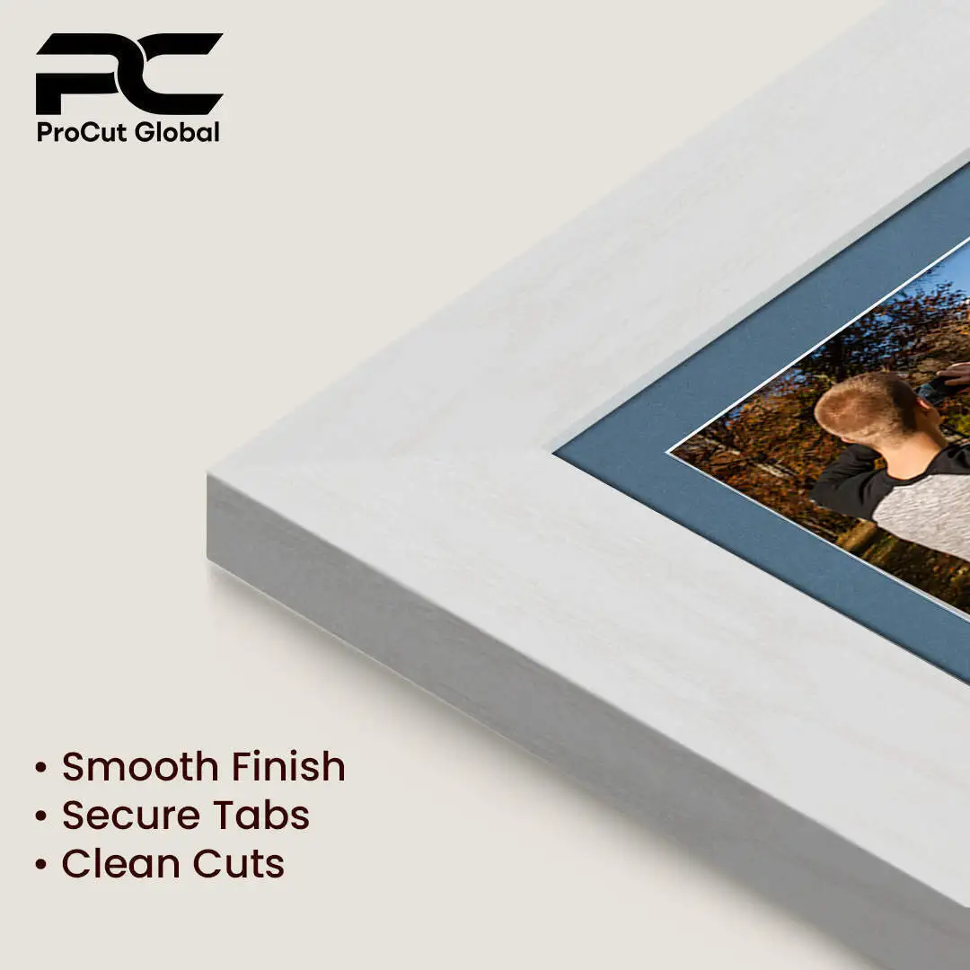 12x12" Modern Ash White Multi Aperture Photo Frame - Fits 6x4" (x4) Photos | Collage Frame thumbnail 7