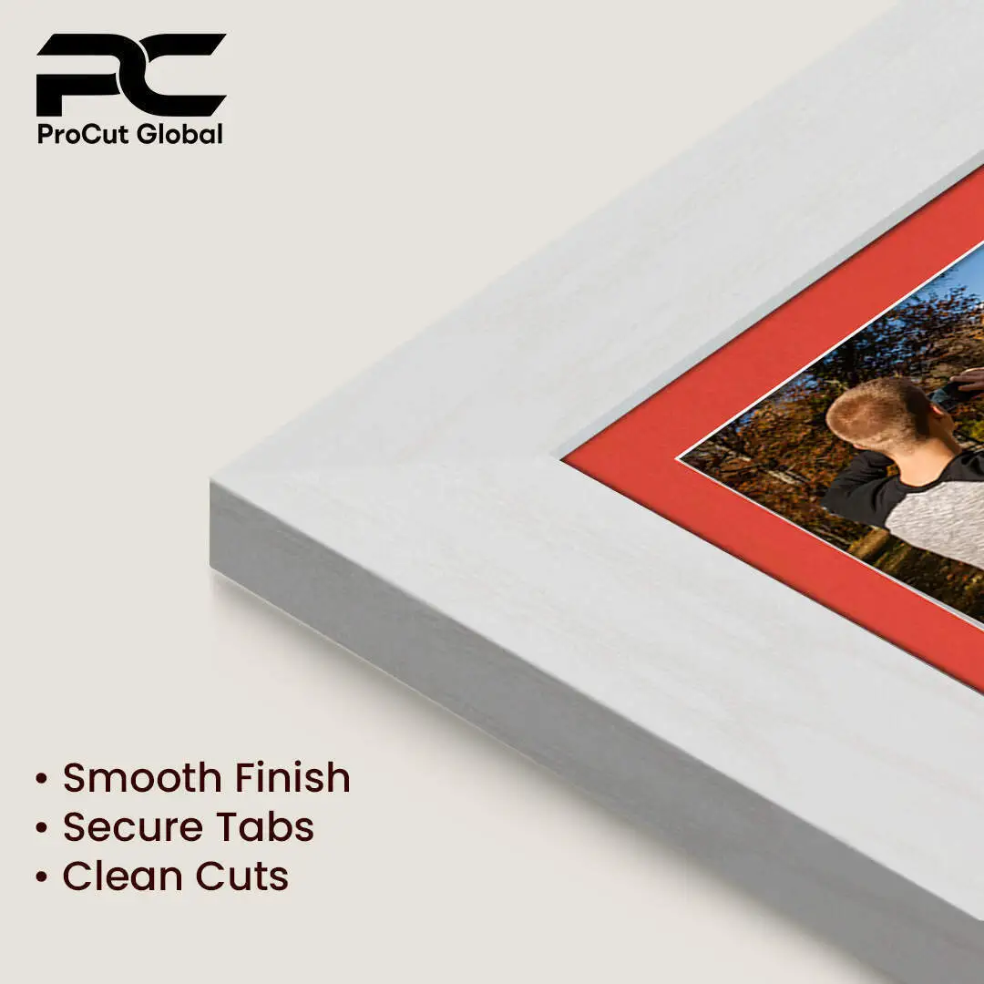 12x12" Ash White Modern Multi Aperture Photo Frame - Fits 6x4" (x4) Photos | Collage Frame thumbnail 7