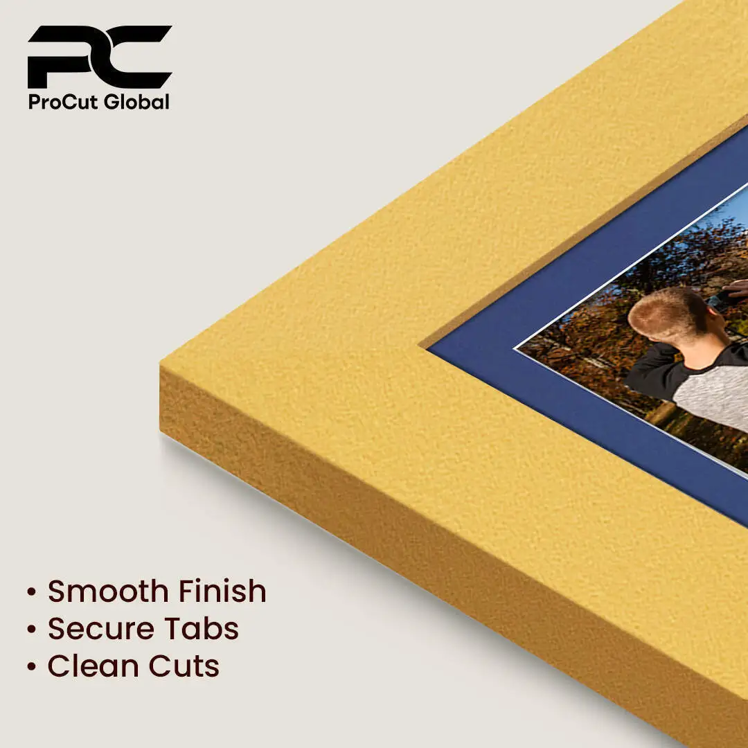16x8" Modern Gold Multi Aperture Photo Frame - Fits 7x5" (x3) Photos | Collage Frame thumbnail 7
