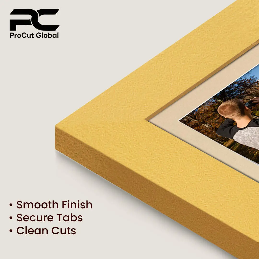 16x8" Modern Gold Multi Aperture Photo Frame - Fits 7x5" (x3) Photos | Collage Frame thumbnail 7