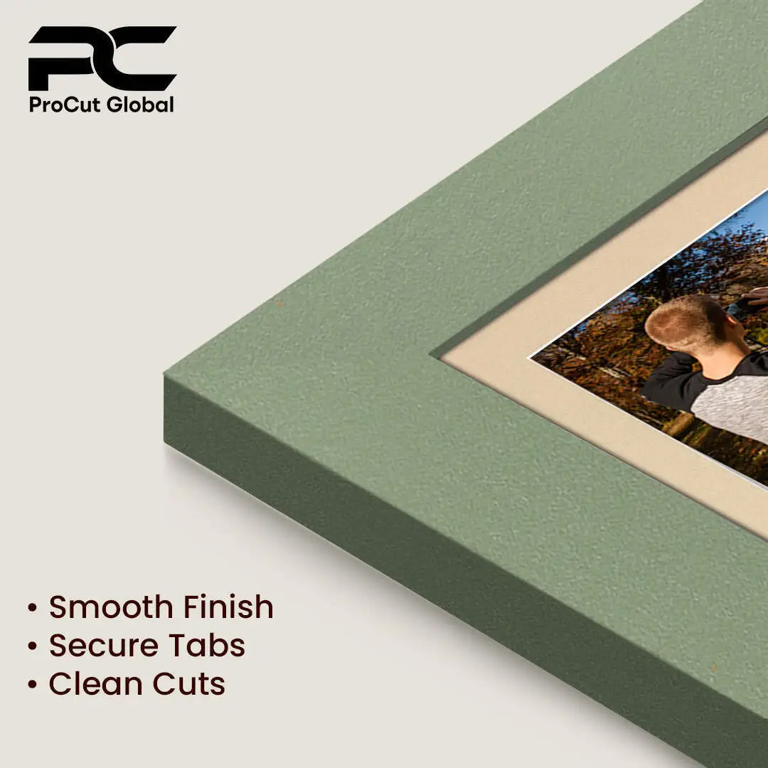 16x8" Modern Green Multi Aperture Photo Frame - Fits 7x5" (x3) Photos | Collage Frame thumbnail 7