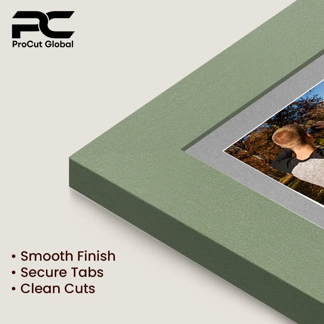 16x8" Green Modern Multi Aperture Photo Frame - Fits 7x5" (x3) Photos | Collage Frame thumbnail 7