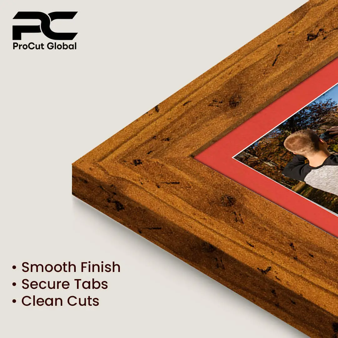 16x8" Rustic Oak Modern Multi Aperture Photo Frame - Fits 7x5" (x3) Photos | Collage Frame thumbnail 7
