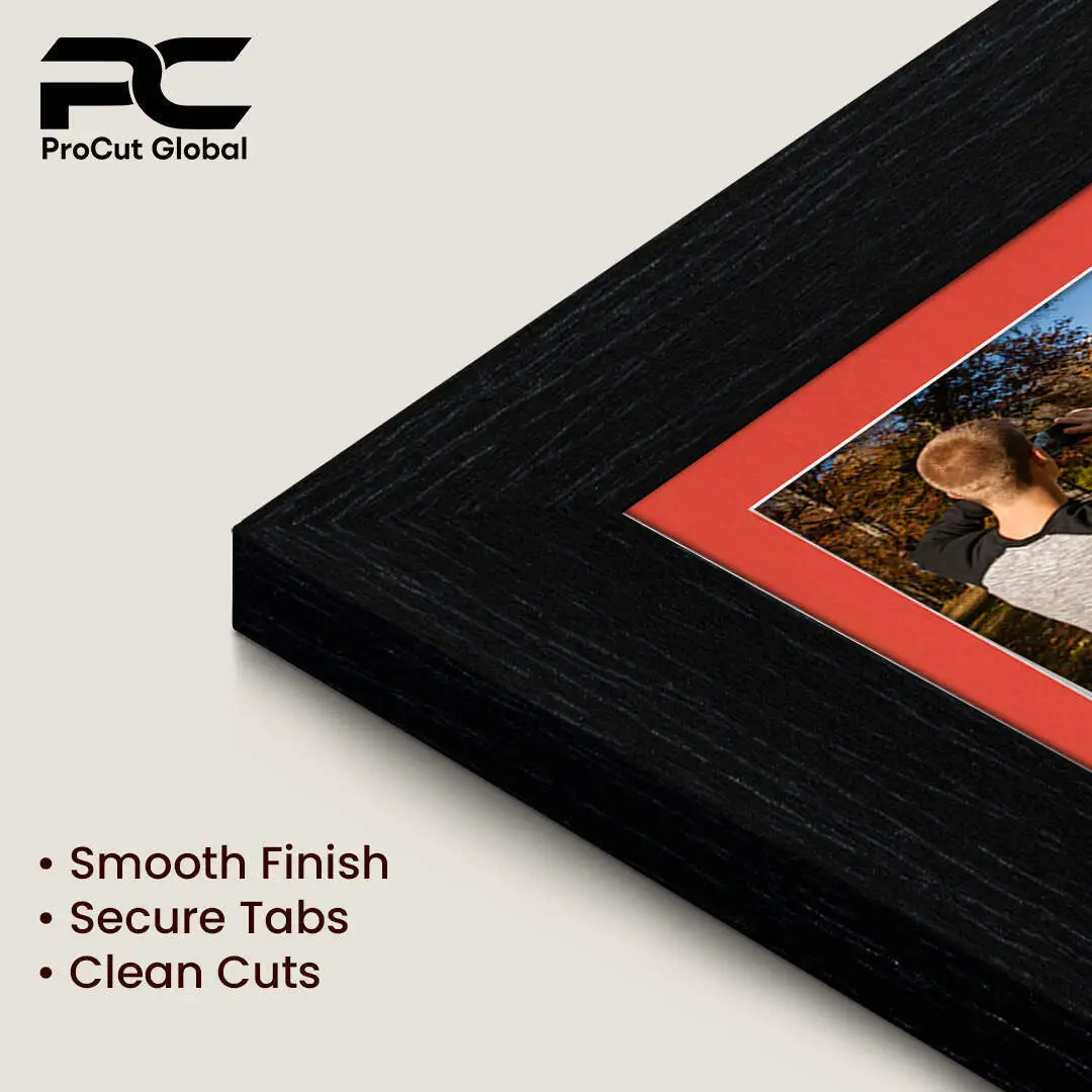 20x14" Black Modern Multi Aperture Photo Frame - Fits A4 (x2) Photos | Collage Frame thumbnail 7