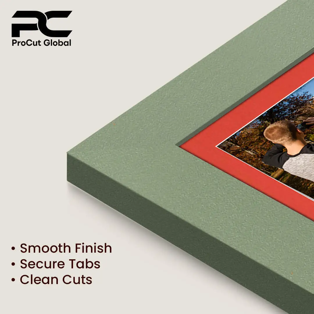 20x14" Modern Green Multi Aperture Photo Frame - Fits A4 (x2) Photos | Collage Frame thumbnail 7