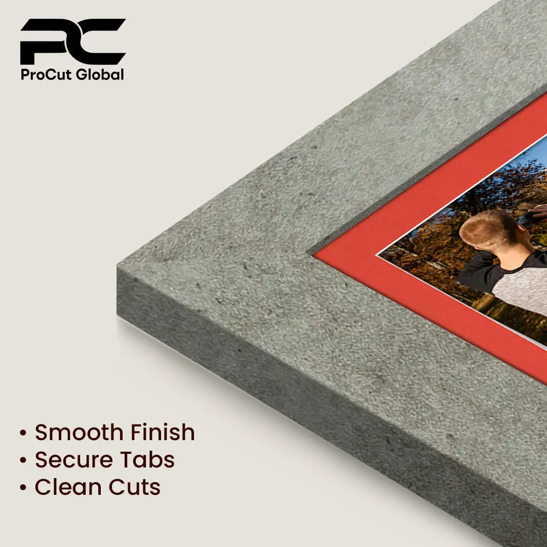 20x14" Modern Grey Marble Multi Aperture Photo Frame - Fits A4 (x2) Photos | Collage Frame thumbnail 7