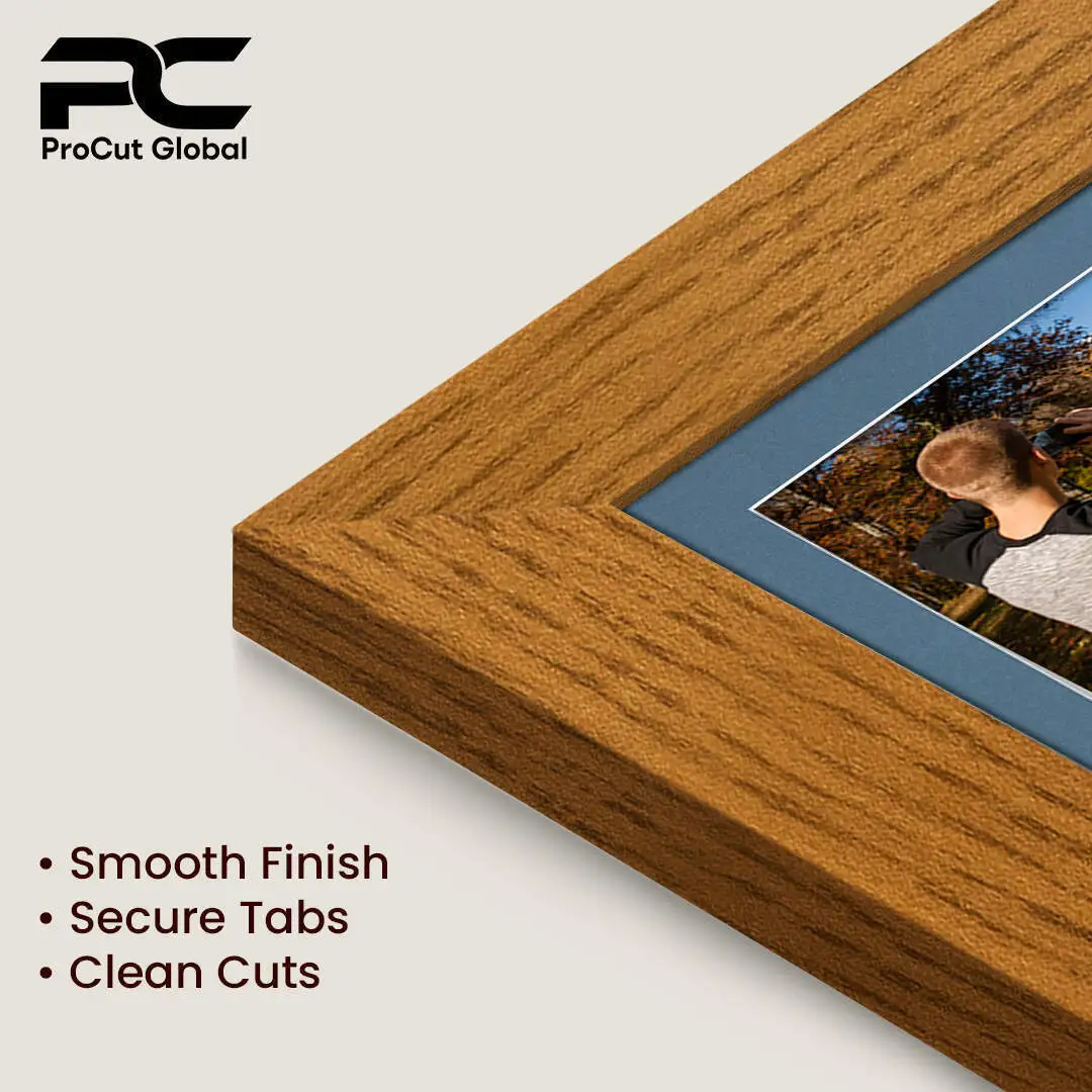 20x14" Oak Modern Multi Aperture Photo Frame - Fits A4 (x2) Photos | Collage Frame thumbnail 7
