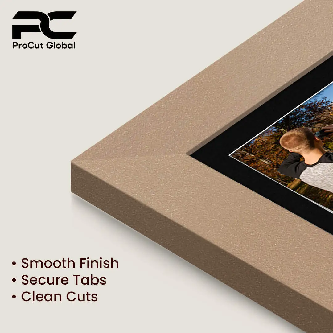 20x14" Modern Multi Aperture Photo Frame Holds A4 (x2) Photos With Black Mount | Modern Collage Frame thumbnail 7