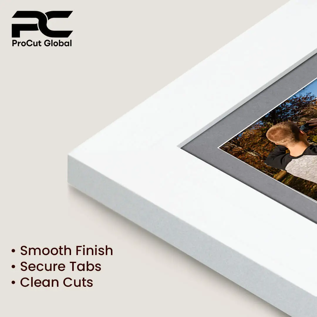 20x14" Modern White Multi Aperture Photo Frame - Fits A4 (x2) Photos | Collage Frame thumbnail 7