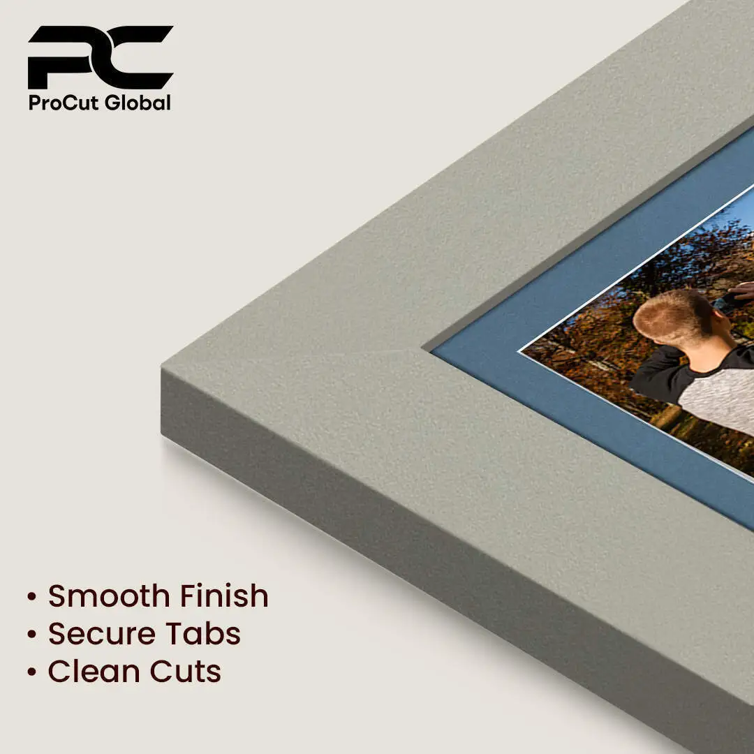 26x8" Light Grey Modern Multi Aperture Photo Frame - Fits 6x4" (x5) Photos | Collage Frame thumbnail 7